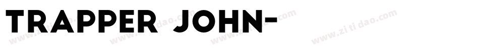 Trapper John字体转换